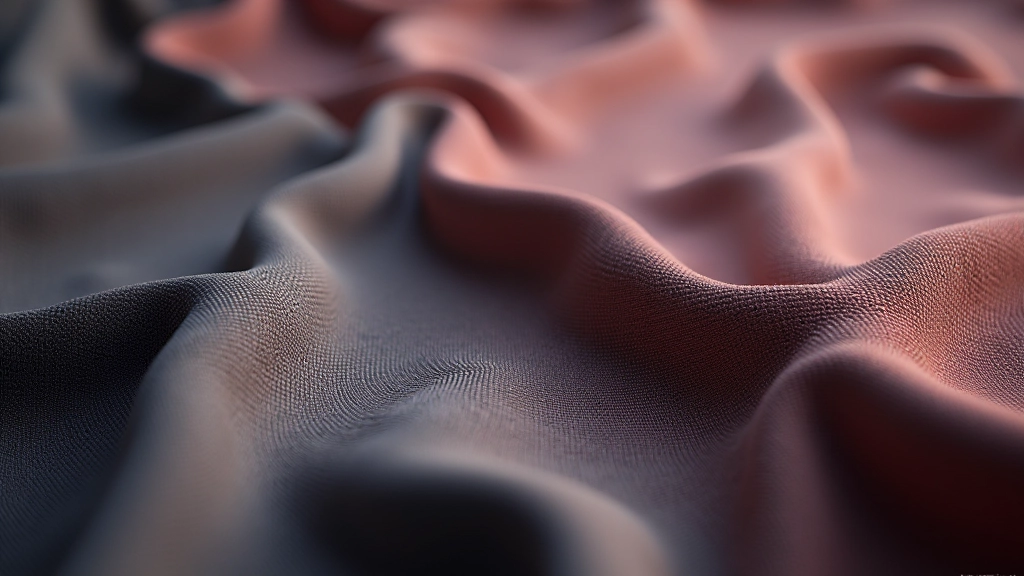 High-quality render of fabric material showing anisotropic highlights and detailed weave structure with realistic lighting
