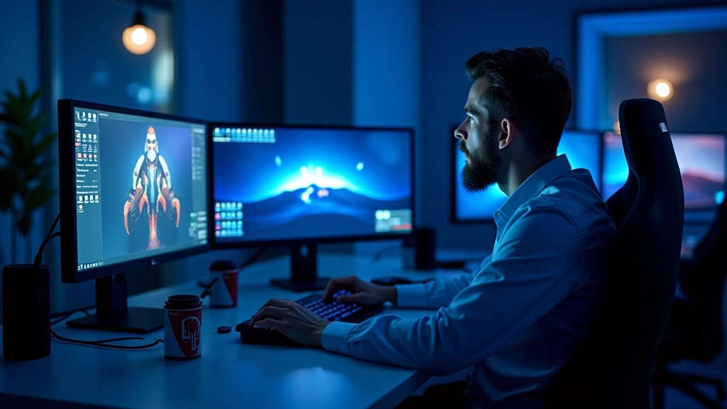 Unreal Engine development workspace with professional setup