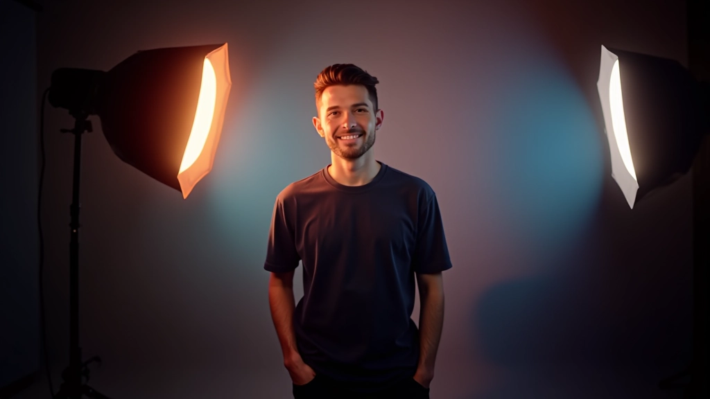 Three-point lighting diagram showing key light, fill light, and backlight positions around a 3D object in Unreal Engine scene